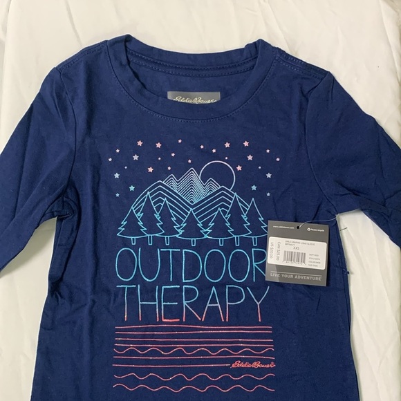 Eddie Bauer girls graphic long sleeve size XXS - Picture 1 of 7